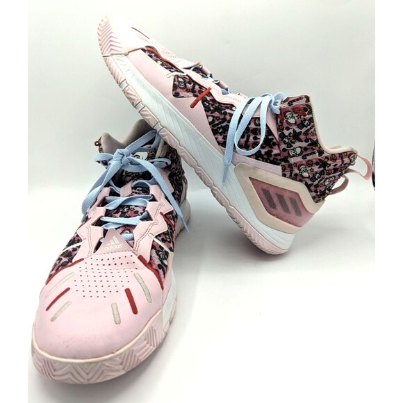 AUTHENTIC Adidas D Rose Son of Chi Christmas Clear Pink Men’s Size 15 - Picture 1 of 6